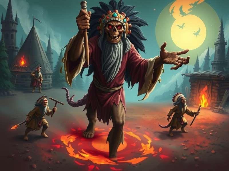 Spirit Siege Indian Horrors game cover featuring traditional Indian spirits